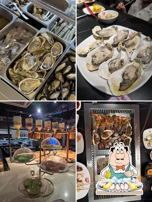 HAHA Buffet Kepong 牡蠣と海鮮