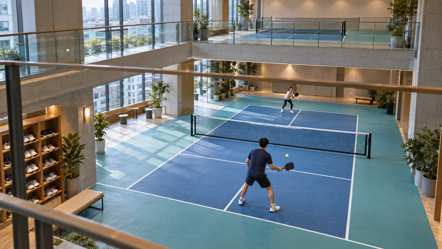 「Sansanピックルボールコート池袋」7月10日オープン ― 予約1,800件超で早くも3階に増床(計4フロア体制へ)、アシックスと提携